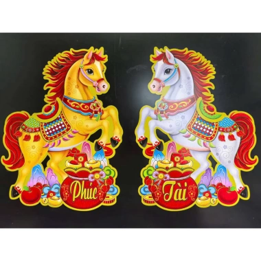 Cặp Hình Dán Ngựa Đỏ Truyền Thống 50cm Trang Trí Cửa Tết Bính Ngọ 2.026 Giá 55.000đ 9 Cặp Hình Dán Ngựa Đỏ Truyền Thống 50cm Trang Trí Cửa Tết Bính Ngọ 2.026 Giá 55.000đ 9
