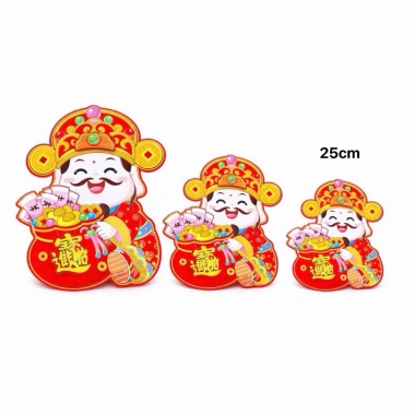 Cặp Hình Dán Thần Tài Ôm Hũ Vàng Nhiều Size Trang Trí Decor Tết Bính Ngọ 2.026 Giá 30.000đ 5