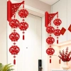 Cặp Lồng Đèn Tết 2.026 - Đồ Trang Trí Phớt Phúc Treo Tường, Hành Lang & Phòng Khách Dễ Lắp Đặt, Giá Giảm