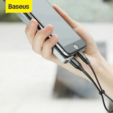 Cáp ngắn BASEUS 23cm Pin dự phòng IP USB-to-Lightning, sạc nhanh 12W Nimble