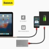 Cáp ngắn BASEUS 23cm Pin dự phòng IP USB-to-Lightning, sạc nhanh 12W Nimble 8