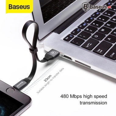 Cáp ngắn BASEUS 23cm Pin dự phòng IP USB-to-Lightning, sạc nhanh 12W Nimble 9 Cáp ngắn BASEUS 23cm Pin dự phòng IP USB-to-Lightning, sạc nhanh 12W Nimble 9