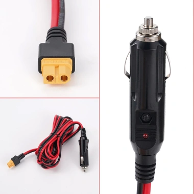 Cáp nối dài 3M XT60 10FT, bật lửa, sạc ô tô phát năng lượng mặt trời - 201.300 VND