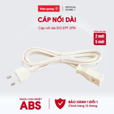 Cáp Nối Dài Điện Quang ĐQ EPF 2PN - Ổ cắm xoay gấp gọn, giảm 20% chỉ 32.000₫ 3