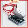 Cáp sạc 3 trong 1 tự rút Type C Micro USB L‑Ning gọn nhẹ chống rối du lịch - DS3D100W 8