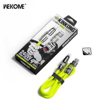 Cáp sạc 4 trong 1 WEKOME 240W 1.2m USB-A Type-C cho MacBook iPad iPhone - 115.200 VND