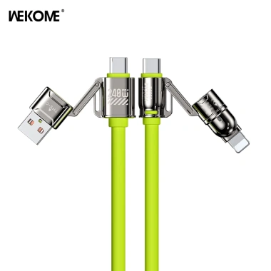 Cáp sạc 4 trong 1 WEKOME 240W 1.2m USB-A Type-C cho MacBook iPad iPhone - 115.200 VND