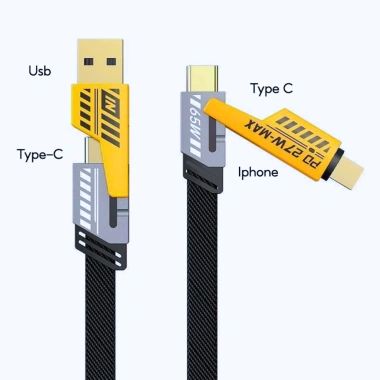 Cáp sạc nhanh đa năng 4in1 – Sạc nhanh, truyền dữ liệu, hỗ trợ mọi thiết bị, giá chỉ 59.000₫