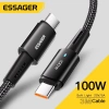 Cáp sạc nhanh ESSAGER PD 100W/60W Type-C 5A hỗ trợ AFC, QC4.0, QC3.0 - Tương thích iPhone và Samsung, chỉ 38.000 VND