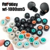 Cặp Tai Nghe Nhét Tai S/M/L cho Sony WF-1.000XM5 - Siêu Mềm, Chống Trượt, Khử Tiếng Ồn, Nút Trắng Đen