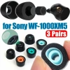 Cặp Tai Nghe Nhét Tai S/M/L cho Sony WF-1.000XM5 - Siêu Mềm, Chống Trượt, Khử Tiếng Ồn, Nút Trắng Đen 2