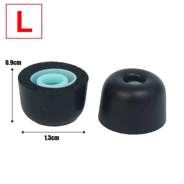Cặp Tai Nghe Nhét Tai S/M/L cho Sony WF-1.000XM5 - Siêu Mềm, Chống Trượt, Khử Tiếng Ồn, Nút Trắng Đen