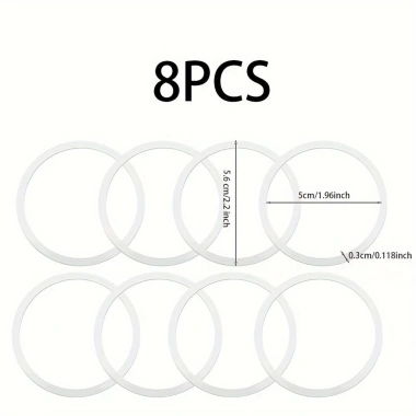 Cấp Thực Phẩm Silicon 8 Chiếc - Nắp Cốc Chống Rò Rỉ, Chịu Nhiệt cho Cốc Nhiệt/Nước - 47.410 VND