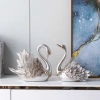 Cặp Tượng Thiên Nga Trắng Bạc Decor - Đồ Trang Trí Nhà Cửa Hiện Đại Cao Cấp, Giá Ưu Đãi 143k 2