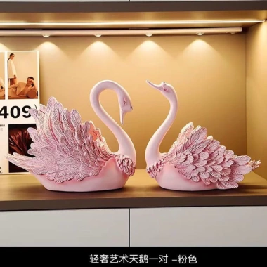 Cặp Tượng Thiên Nga Trắng Bạc Decor - Đồ Trang Trí Nhà Cửa Hiện Đại Cao Cấp, Giá Ưu Đãi 143k