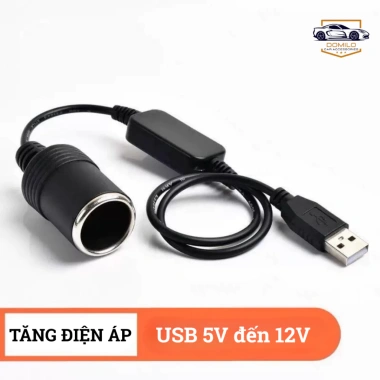 Cáp USB 5V sang 12V ô tô – Dùng cho GPS, camera hành trình, thiết bị điện tử, 49.950đ 2