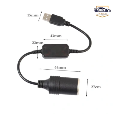 Cáp USB 5V sang 12V ô tô – Dùng cho GPS, camera hành trình, thiết bị điện tử, 49.950đ 4
