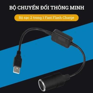 Cáp USB 5V sang 12V ô tô – Dùng cho GPS, camera hành trình, thiết bị điện tử, 49.950đ 8