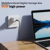 Cáp USB C PD60W sạc nhanh 15W cho iPhone 15 Pro Max – Hộp lưu trữ đa chức năng 9