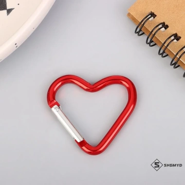 Carabiner Hợp Kim Nhôm Hình Trái Tim 1 Cái - Móc Chìa Khóa, Kẹp Đa Năng Cho Du Lịch và Ngoài Trời 4