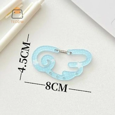 Carabiner Leo Núi Chấm Bi Hình Cánh Màu Kẹo - Khóa Acrylic Đa Năng, Móc Ba Lô 60.390₫