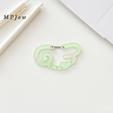 Carabiner Leo Núi MPJow Đa Năng Khóa Acrylic Hình Chấm Bi - Móc Ba Lô, Kẹo Màu 7