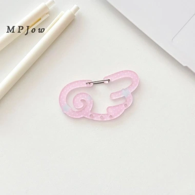 Carabiner Leo Núi MPJow Đa Năng Khóa Acrylic Hình Chấm Bi - Móc Ba Lô, Kẹo Màu 10