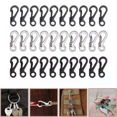 Carabiner Lốc Móc Khóa 10 Cái YosunJon Dụng Cụ Sinh Tồn Leo Núi Ba Lô Giá Ưu Đãi 31.240₫ 4