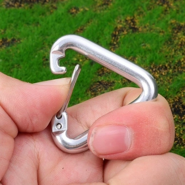 Carabiner tam giác hợp kim nhôm 3 chiếc - Kẹp ba lô đa năng, khóa đi bộ đường dài, móc cắm trại Mini