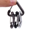 Carabiner tam giác hợp kim nhôm 3 chiếc - Kẹp ba lô đa năng, khóa đi bộ đường dài, móc cắm trại Mini 8