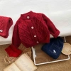 Cardigan Len Thừng Đỏ Tết Bé 6-16kg - Form Vừa, Mềm Mại, Giảm Giá 279k 5