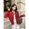 Cardigan Nữ Nơ Chi Tiết Dệt Kim 2.026 Xuân Thu – Top Giả Hai Mảnh, Áo Len Dài Tay, Áo Khoác Ngoài Giá Ưu Đãi 175.500₫ 2