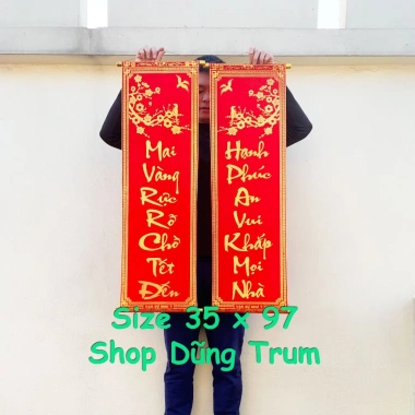 Câu Đối Đỏ Cặp Liễn Trang Trí Tết 79cm-97cm Số Đẹp Thần Tài - Giá Ưu Đãi 68k 7