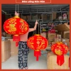 Cầu Nhung 3D Siêu Dày Cao Cấp - In Kim Tuyến Chìm - Trang Trí Tết Đỏ 140k