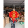 Cầu Nhung 3D Siêu Dày Cao Cấp - In Kim Tuyến Chìm - Trang Trí Tết Đỏ 140k 5