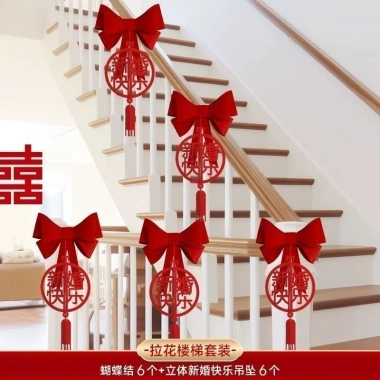 Cầu thang lan can trang trí đám cưới - Phù hợp nam nữ, hoa treo, giá ưu đãi 99.396₫ 8