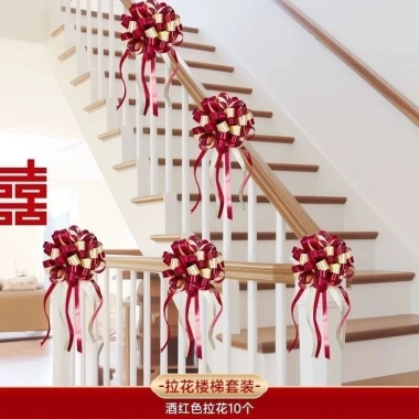 Cầu thang lan can trang trí đám cưới - Phù hợp nam nữ, hoa treo, giá ưu đãi 99.396₫ 9