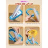 Cầu trượt vịt leo thang, đồ chơi phát nhạc đèn, kích thích phát triển bé 75k 6
