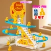 Cầu trượt vịt leo thang, đồ chơi phát nhạc đèn, kích thích phát triển bé 75k 10