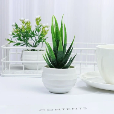 Cây Bonsai Nhân Tạo Mini UFANSM - Trang Trí Bàn Làm Việc, Văn Phòng, Giá Ưu Đãi 35.964 VND 4