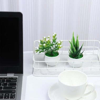 Cây Bonsai Nhân Tạo Mini UFANSM - Trang Trí Bàn Làm Việc, Văn Phòng, Giá Ưu Đãi 35.964 VND 5