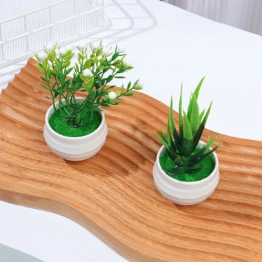 Cây Bonsai Nhân Tạo Mini UFANSM - Trang Trí Bàn Làm Việc, Văn Phòng, Giá Ưu Đãi 35.964 VND 8