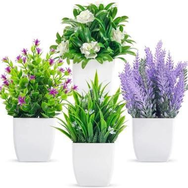 Cây cỏ hoa nhựa chậu cao 18cm - Thiết kế hiện đại, trang trí kệ sách, bàn làm việc, phòng ngủ, tạo không gian xanh, đẹp mắt, độc đáo, giá ưu đãi 32.300₫ 3