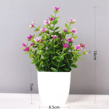 Cây cỏ hoa nhựa chậu cao 18cm - Thiết kế hiện đại, trang trí kệ sách, bàn làm việc, phòng ngủ, tạo không gian xanh, đẹp mắt, độc đáo, giá ưu đãi 32.300₫ 4