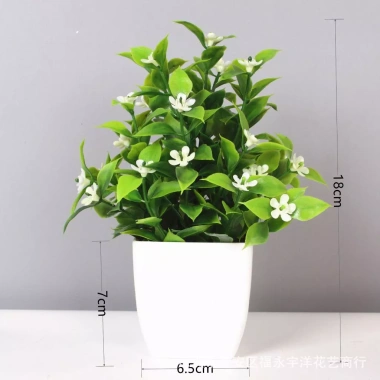 Cây cỏ hoa nhựa chậu cao 18cm - Thiết kế hiện đại, trang trí kệ sách, bàn làm việc, phòng ngủ, tạo không gian xanh, đẹp mắt, độc đáo, giá ưu đãi 32.300₫ 5