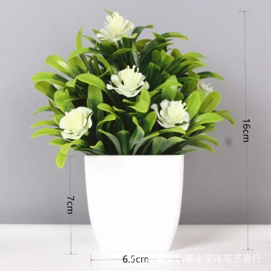 Cây cỏ hoa nhựa chậu cao 18cm - Thiết kế hiện đại, trang trí kệ sách, bàn làm việc, phòng ngủ, tạo không gian xanh, đẹp mắt, độc đáo, giá ưu đãi 32.300₫ 9