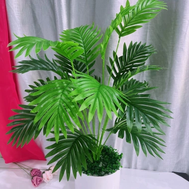 Cây dừa nhân tạo 80cm - Trang trí nhà cửa, tặng chậu, giá ưu đãi 165.000 VND