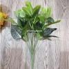 Cây giả decor 34cm 7 nhánh lá nhựa, giống thật 99% - Trang trí nội thất 17.200đ 3