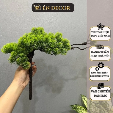 Cây giả decor LED ÉN DECOR tán cây dày dặn, trang trí thác khói, phong thuỷ an nhiên