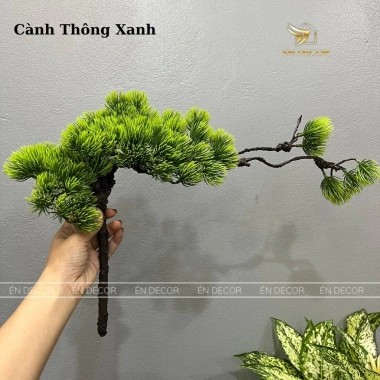 Cây giả decor LED ÉN DECOR tán cây dày dặn, trang trí thác khói, phong thuỷ an nhiên